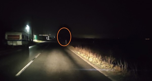 Osvětlení křižovatky na výjezdu z Líbeznic směrem do Zdib